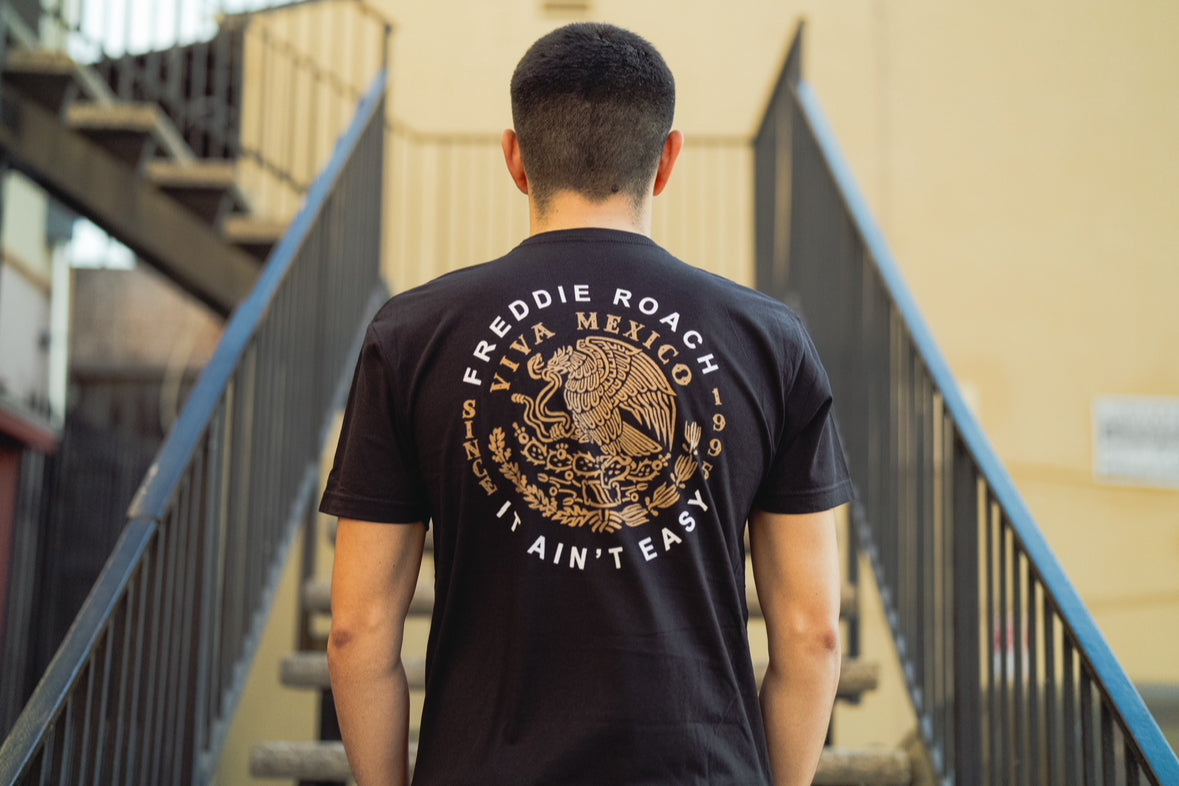 Wild Card Boxing Viva Mexico Shirt - Black/Bronze/White