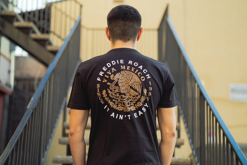 Wild Card Boxing Viva Mexico Shirt - Black/Bronze/White