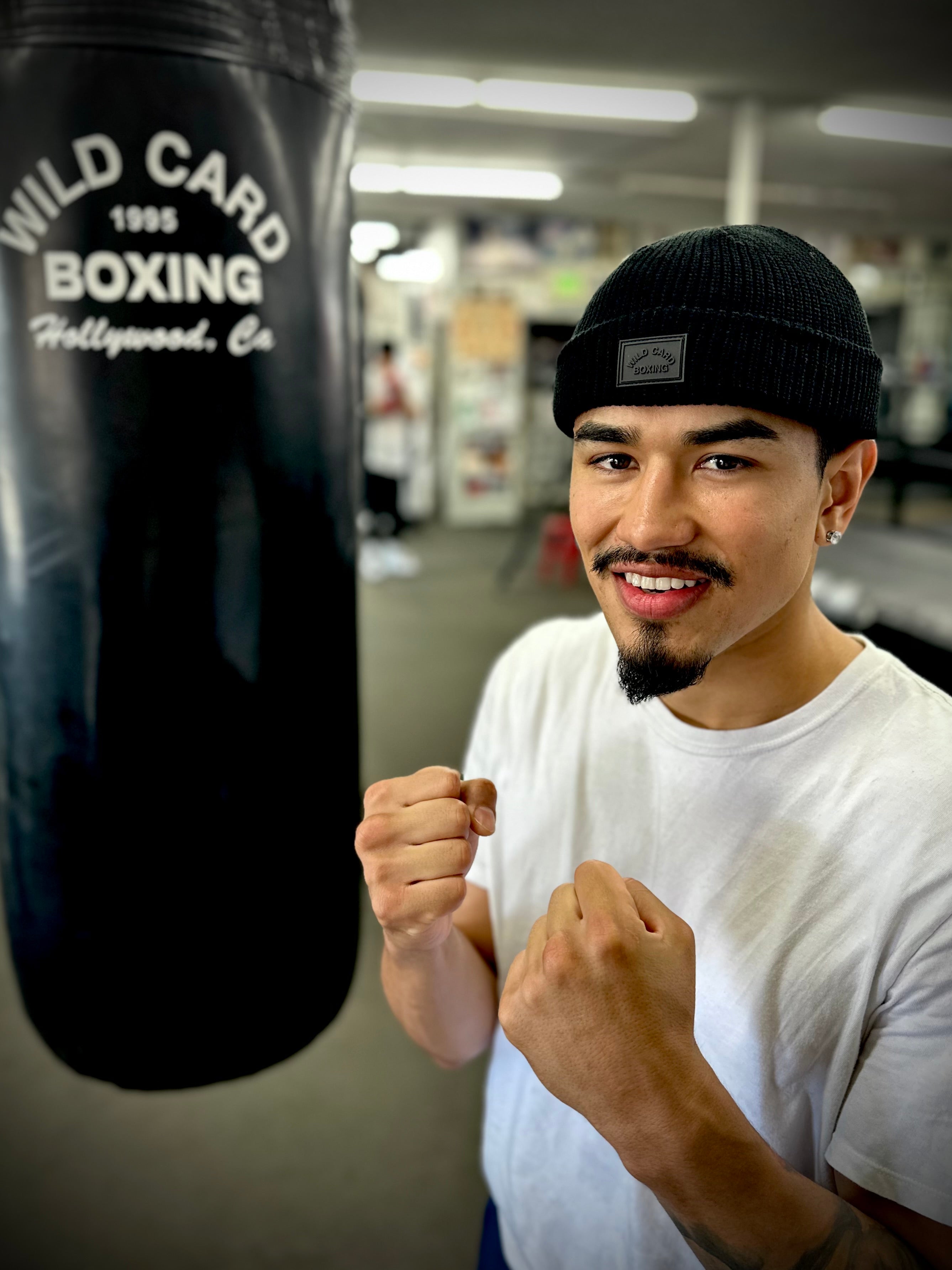 Wild Card Boxing Old School Fisherman's Beanie - Black