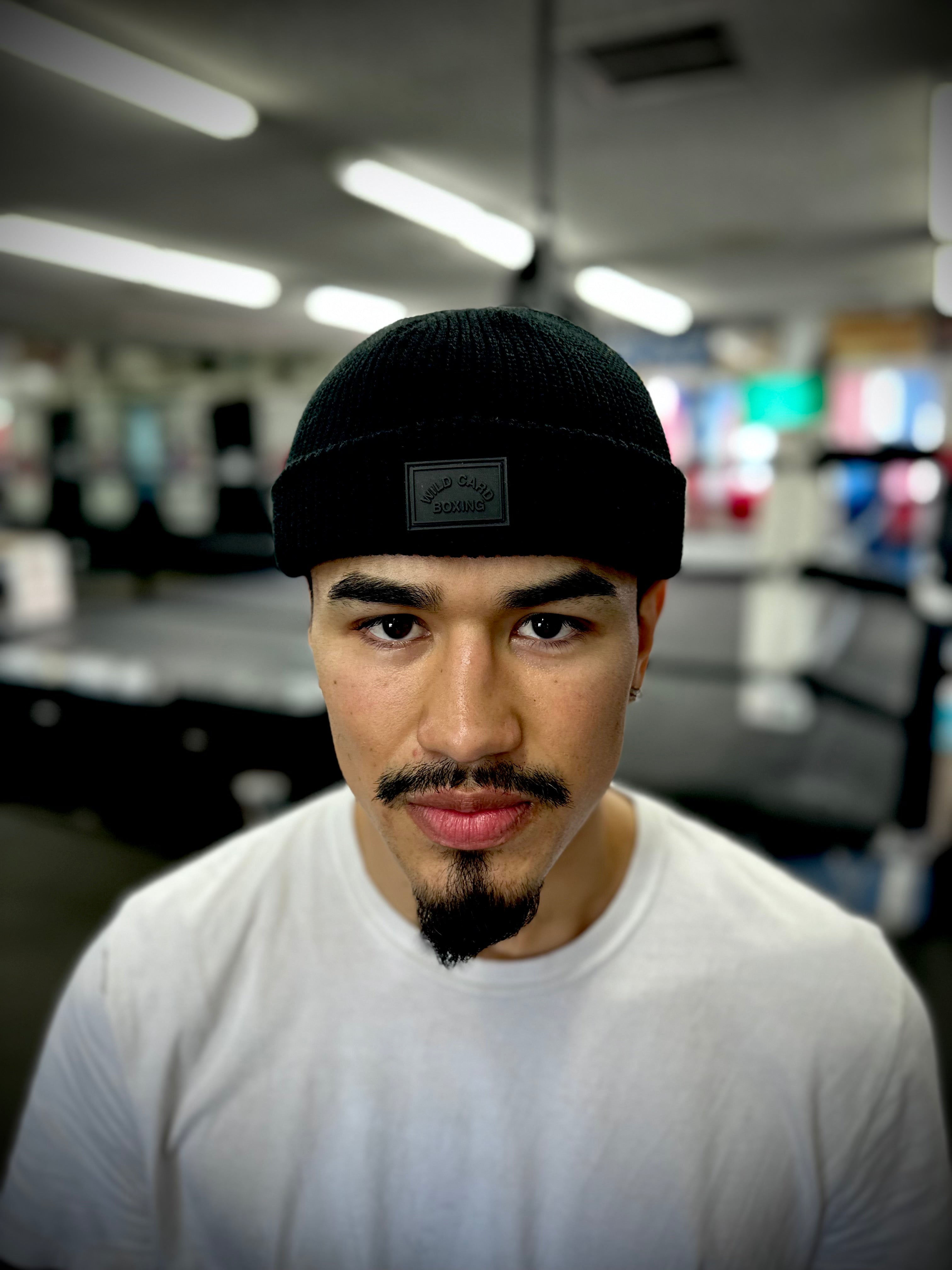 Wild Card Boxing Old School Fisherman's Beanie - Black