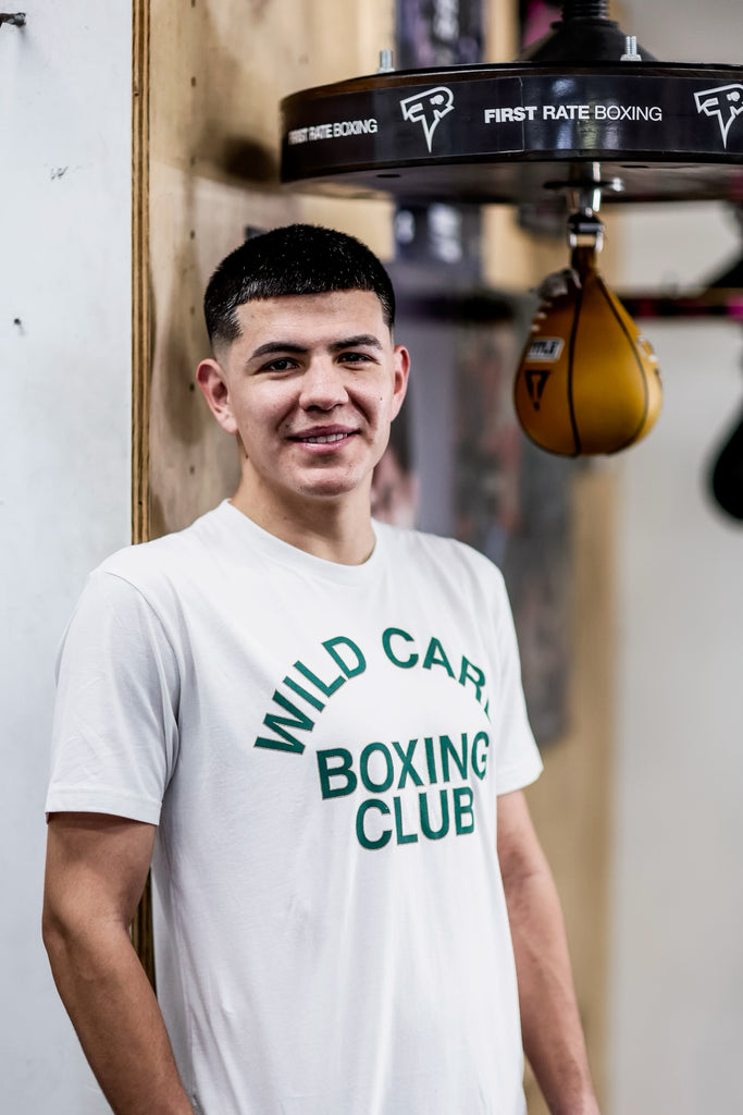 Wild Card Boxing Old School Logo 30th Anniversary Shirt - White/Green/