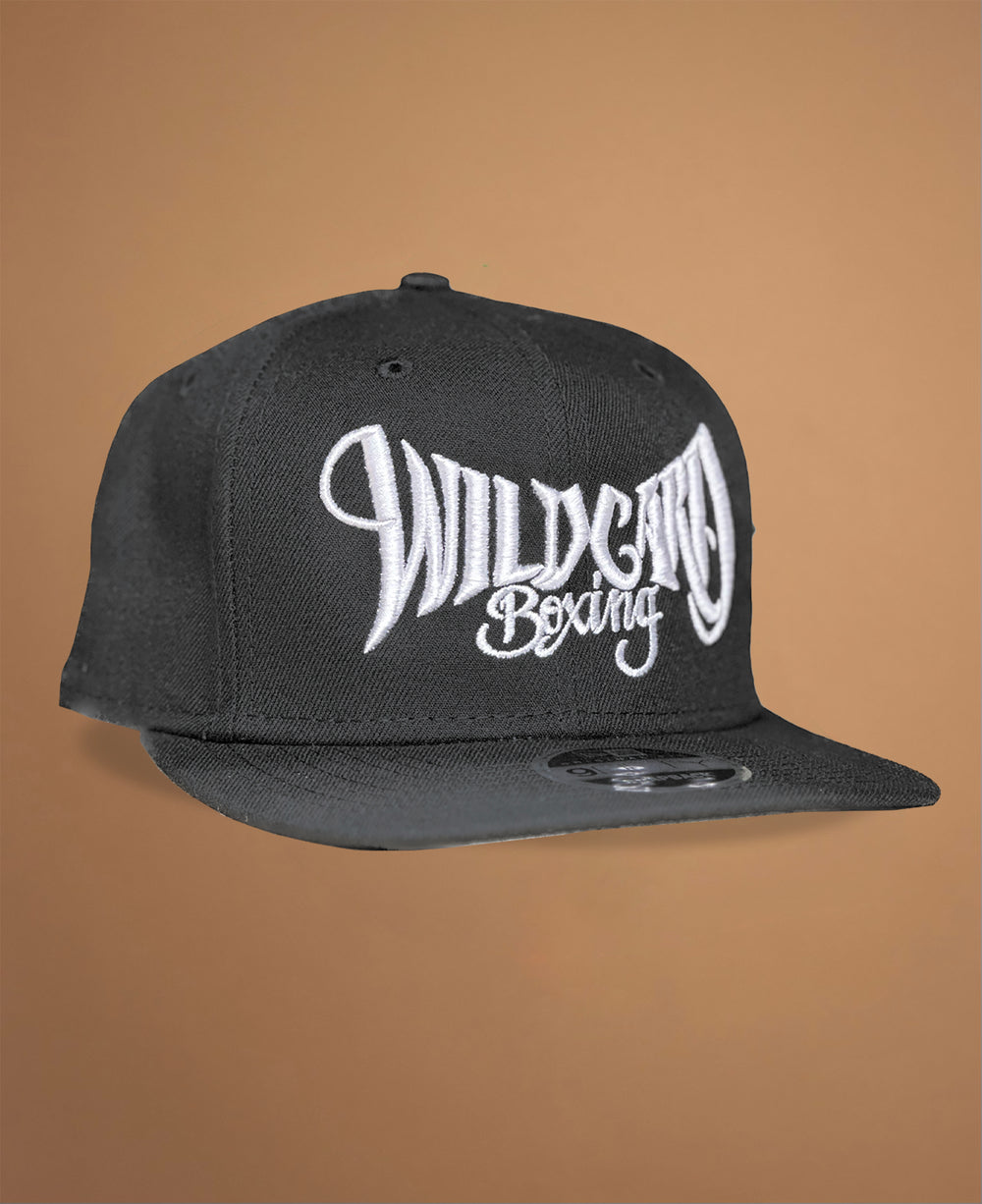 Wild Card Boxing Tag Logo Snapback Hat - Grey