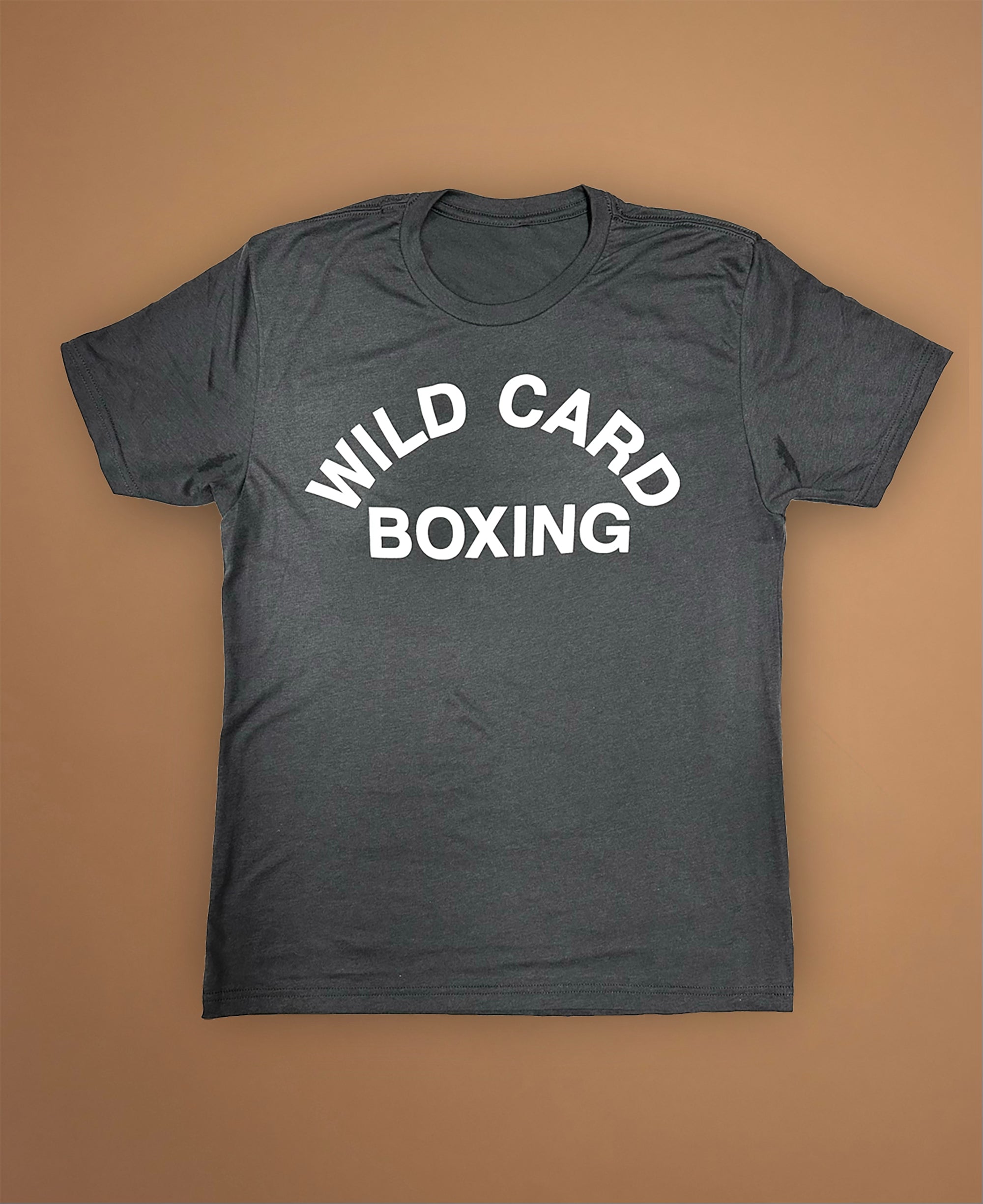 Wild Card Boxing Old School Logo Shirt - Graphite Black/White