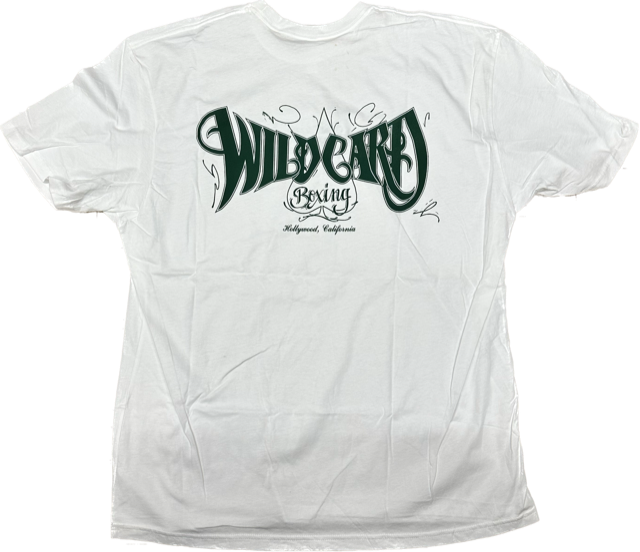 Wild Card Boxing Tag Logo Shirt - White/Green