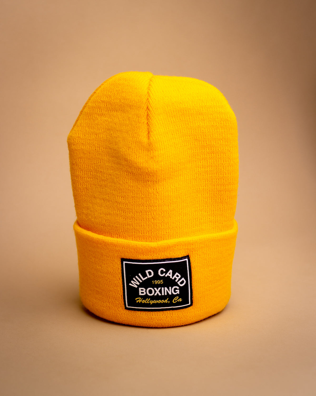Wild Card Boxing Old School 1995 Logo Beanie - Gold