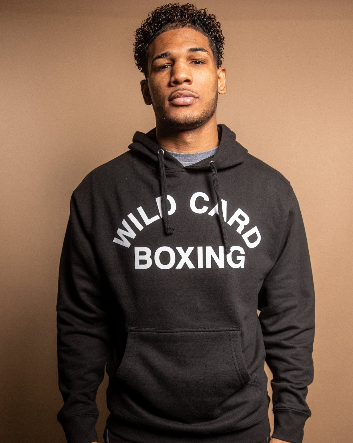 Wild Card Boxing Old School Logo Pullover Hoodie - Black