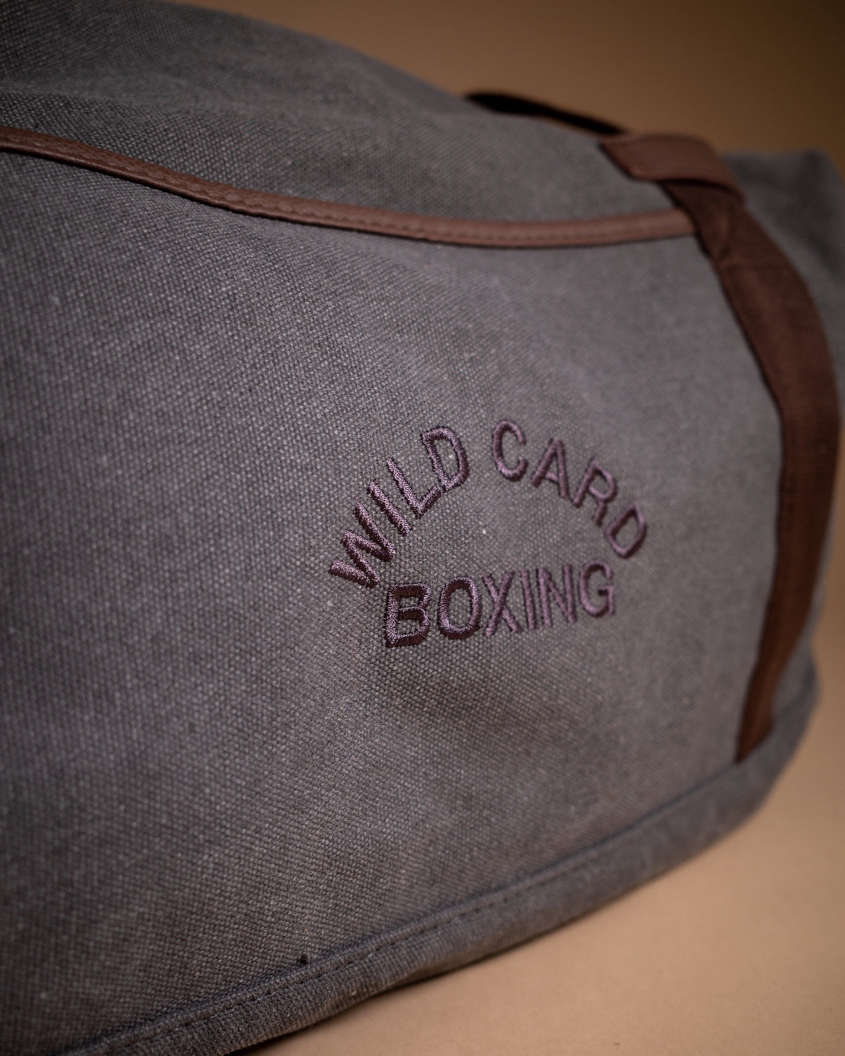 Wild Card Boxing Old School Logo Duffel Bag - Grey
