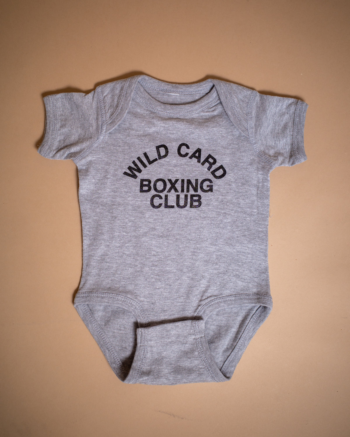 Wild Card Boxing Club Old School Logo Onesie - Heather Grey