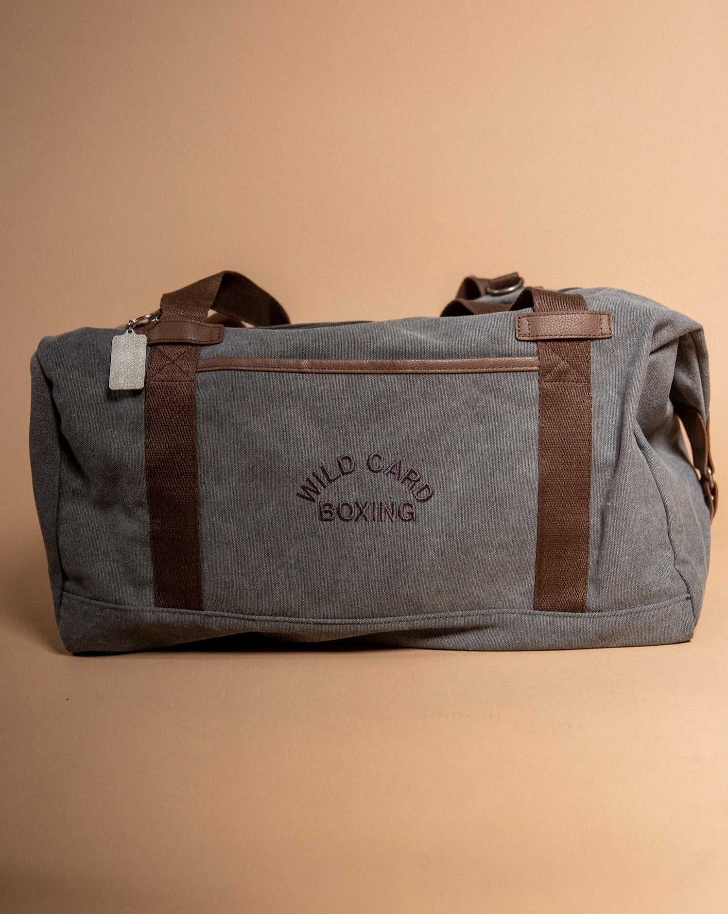 Wild Card Boxing Old School Logo Duffel Bag - Grey