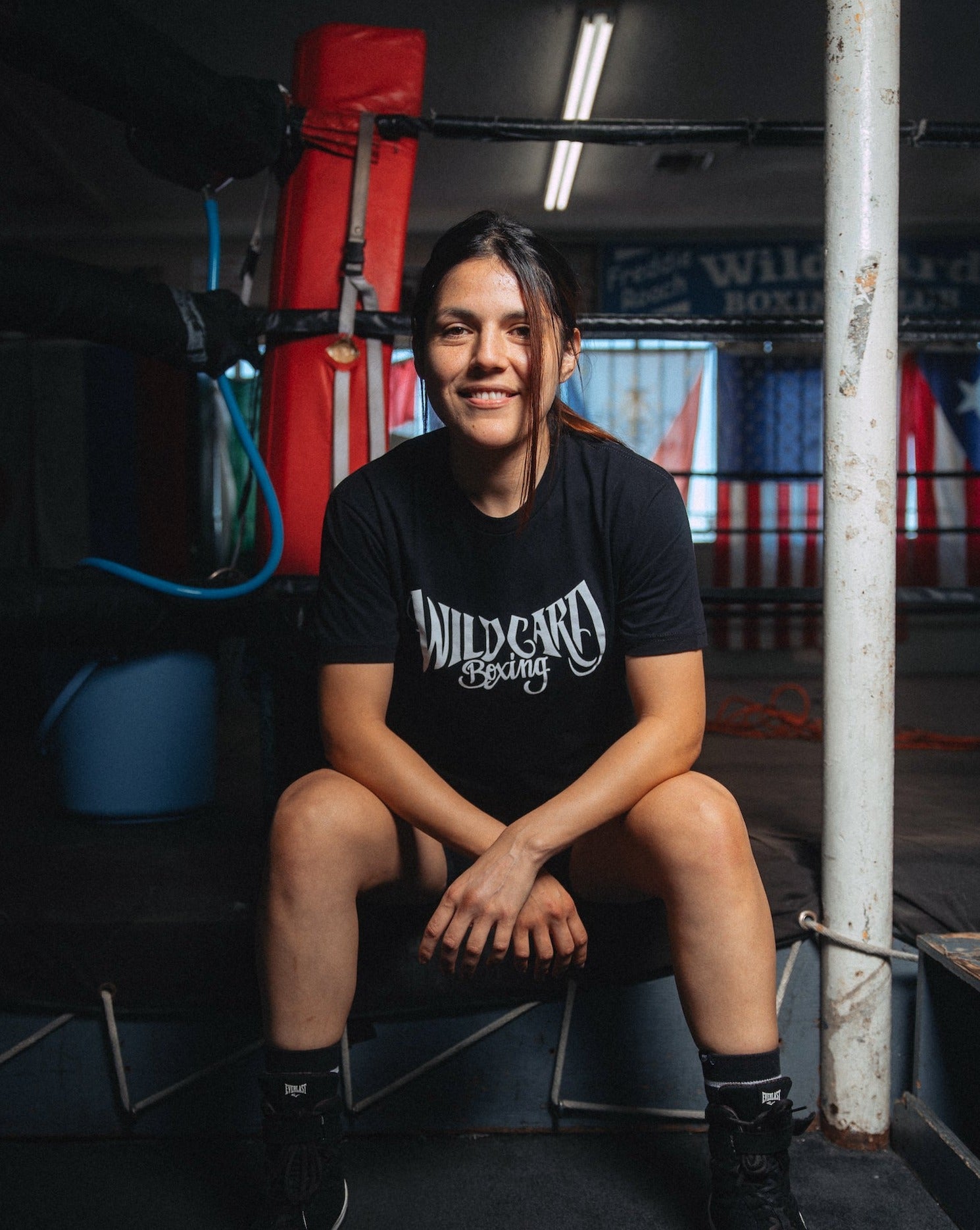 Wild Card Boxing Tag Logo 2.0 Shirt - Black/White