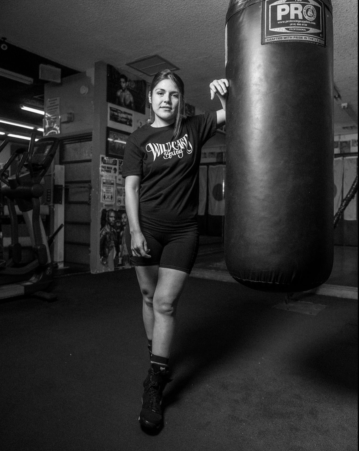 Wild Card Boxing Tag Logo 2.0 Shirt - Black/White