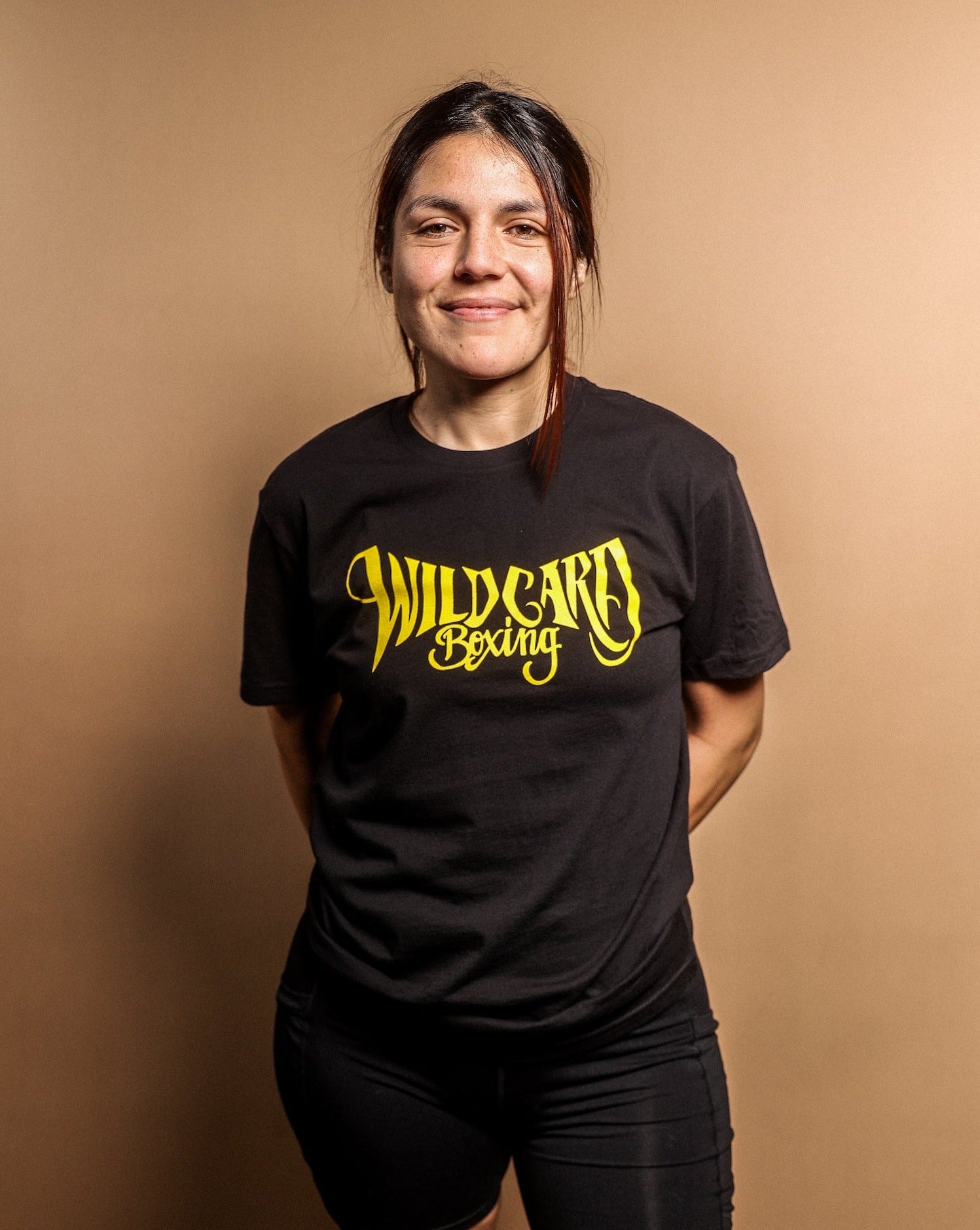Wild Card Boxing Tag Logo 2.0 Shirt - Black/Yellow
