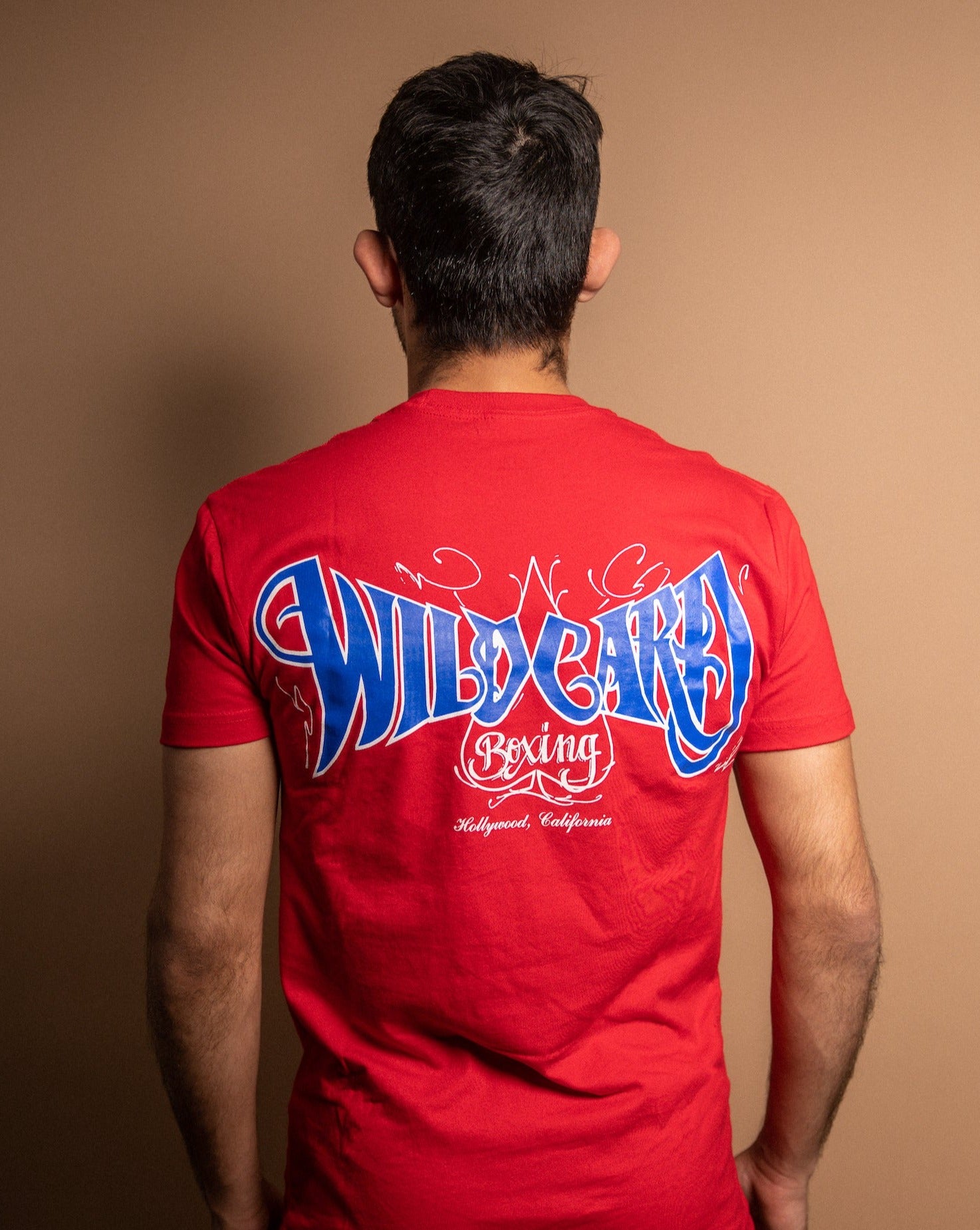 Wild Card Boxing Tag Logo Shirt - Red/Blue