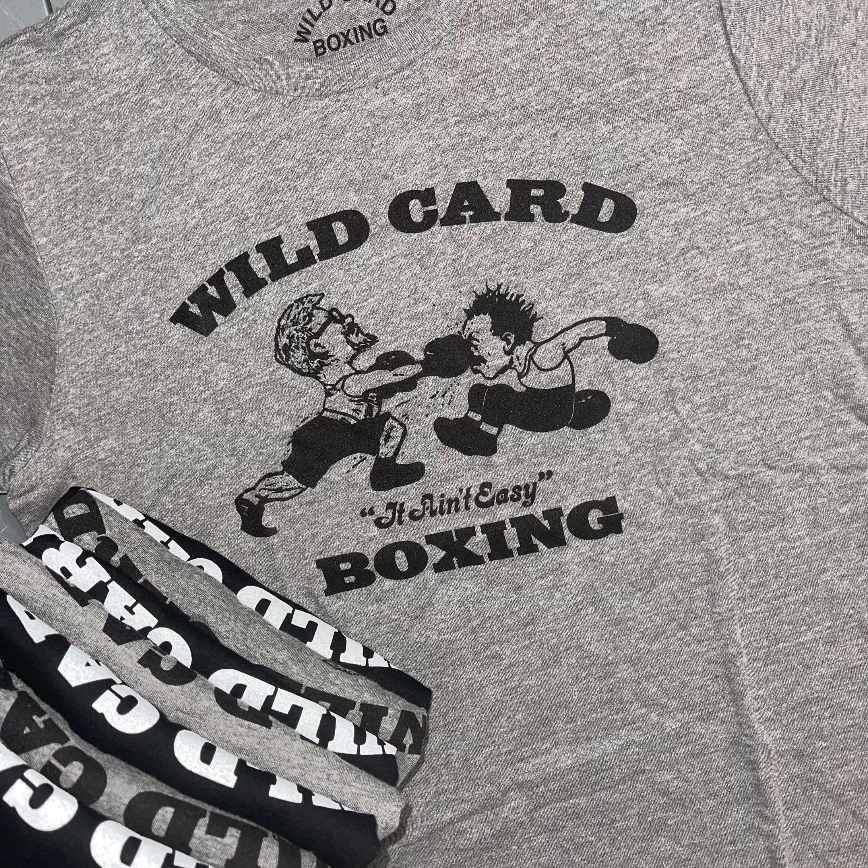 Wild Card Boxing Original Logo Shirt - Grey/Black