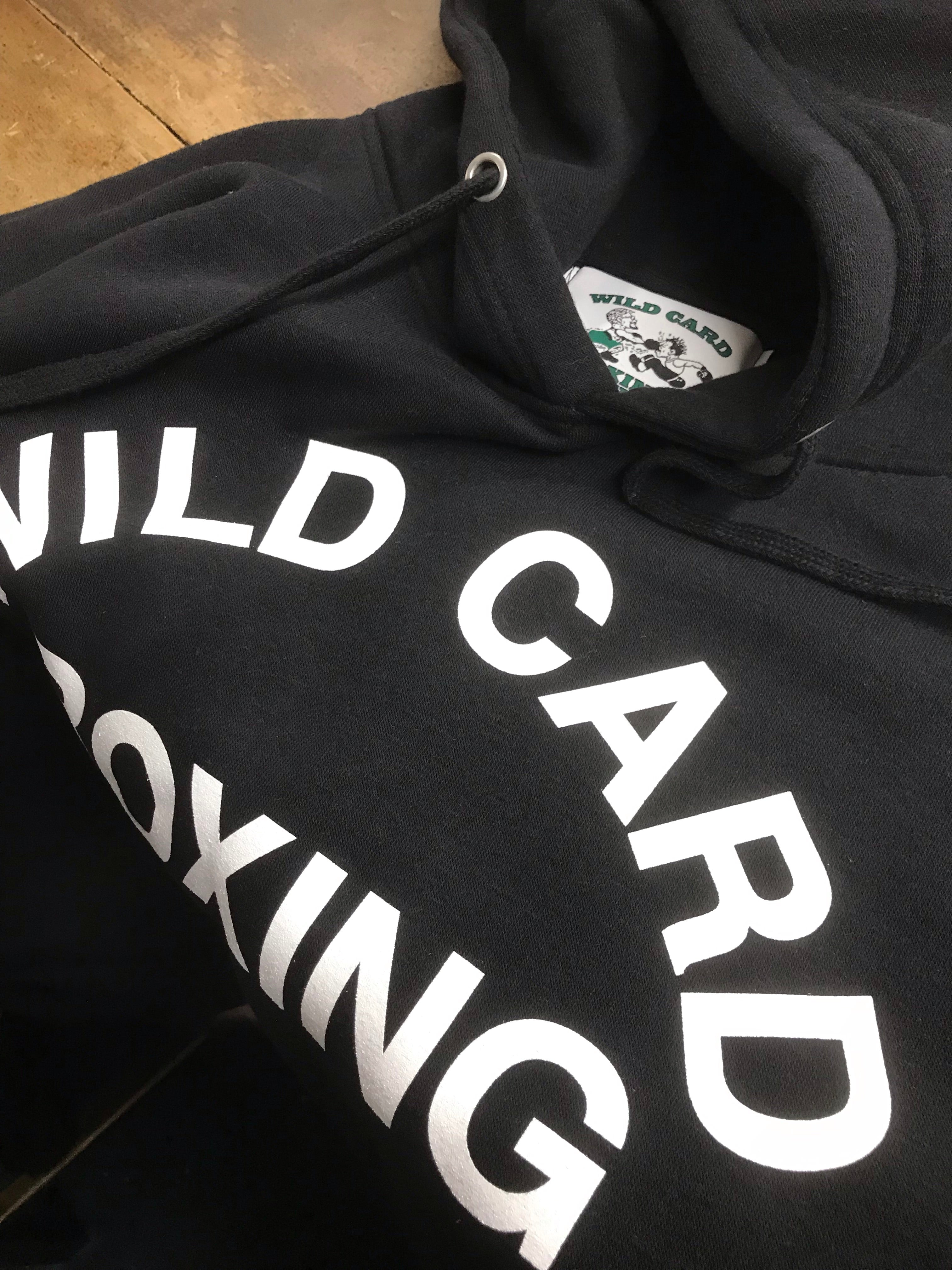 Wild Card Boxing Old School Logo Pullover Hoodie - Black