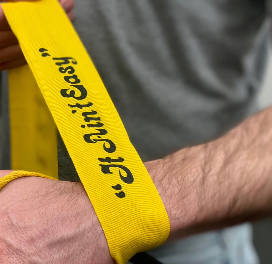 Wild Card Boxing Old School 1995 Logo 180" Hand Wraps - Yellow