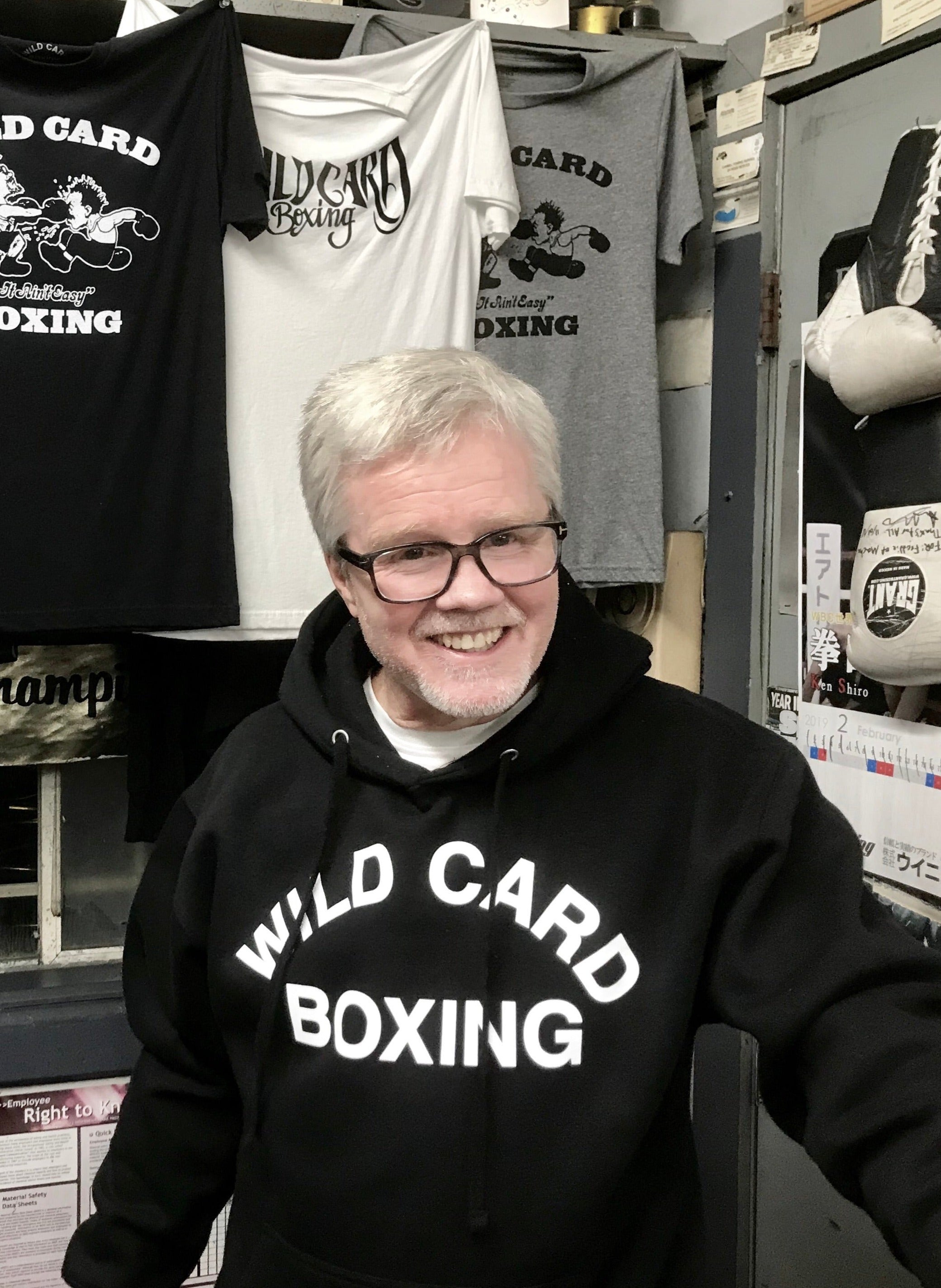 Wild Card Boxing Old School Logo Pullover Hoodie - Black