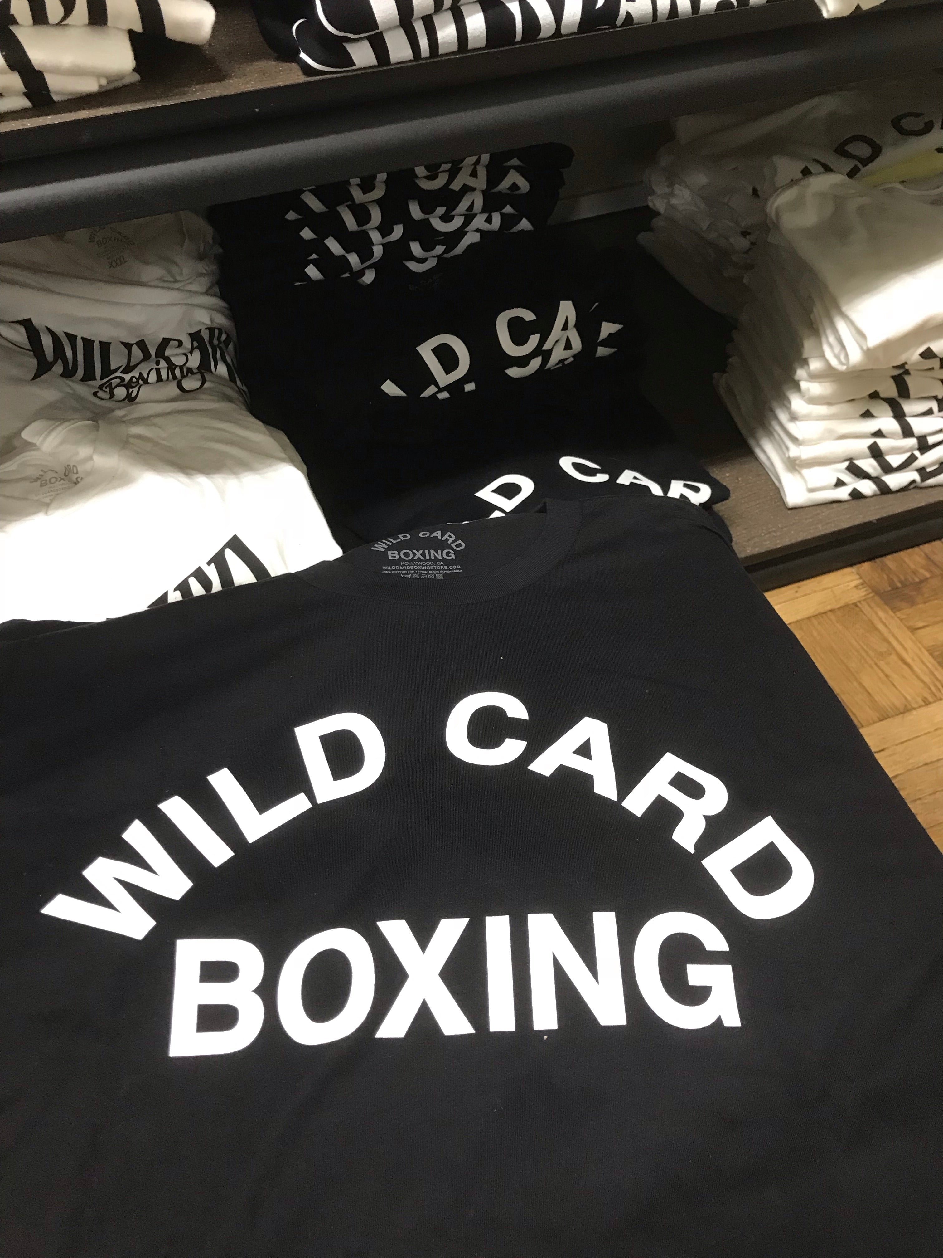 Wild Card Boxing Old School Logo Shirt - Black/White
