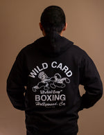 Wild Card Boxing Original Logo Zip Up Hoodie - Black/White