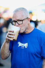 Wild Card Boxing LA Tag Logo Shirt - Blue/White/Red