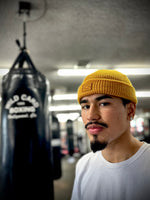 Wild Card Boxing Old School Fisherman's Beanie - Mustard